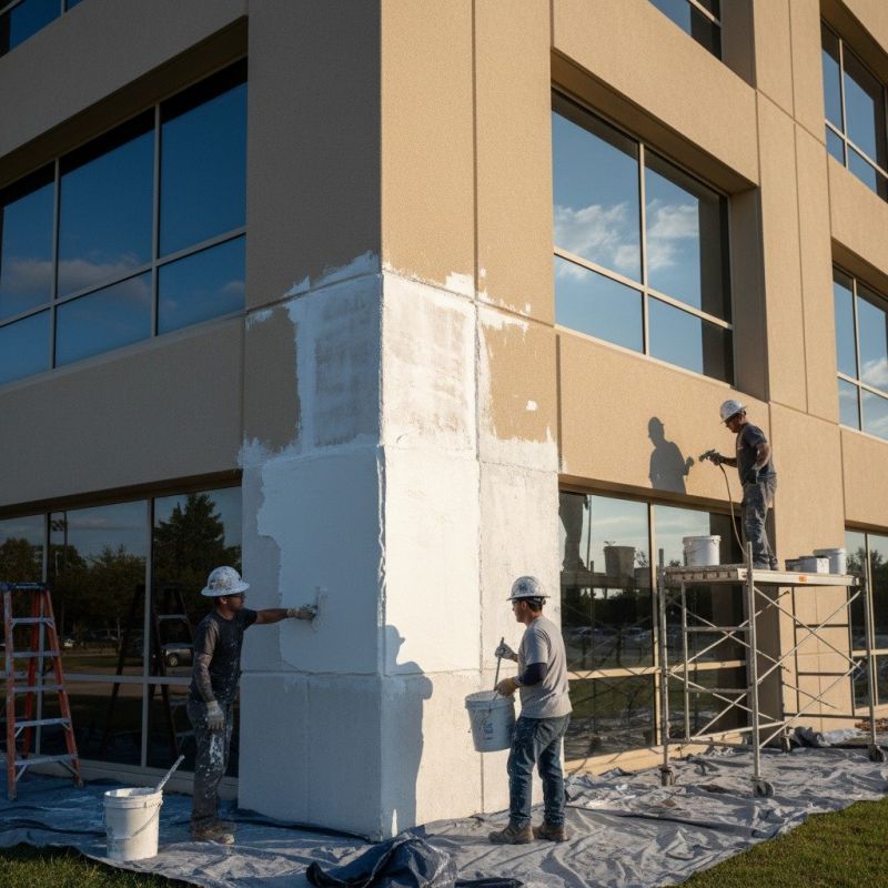 Commercial Stucco Installation detail